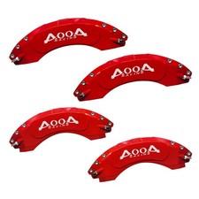 Red w/ White Logo Aluminum Caliper Covers 20-26 for GMC Sierra 2500HD/3500HD 4pc