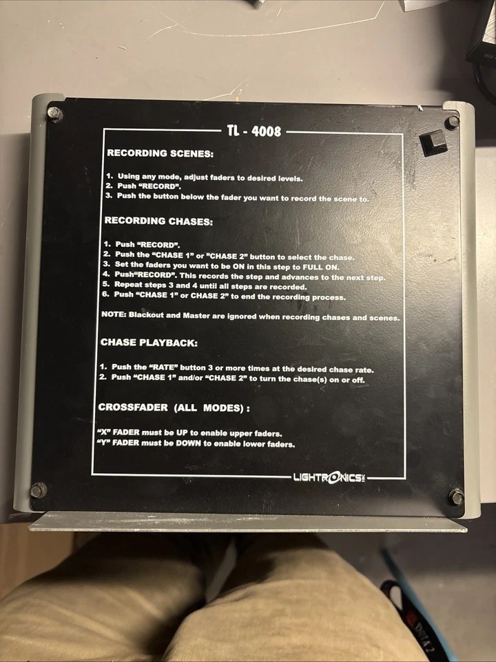 LIGHTRONICS TL-4008 Light Control Box For Parts - Image 2 of 4