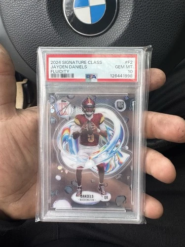 2024 Topps Signature Class Fluidity Jayden Daniels Rookie #F-2 Commanders PSA 10
