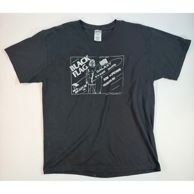 Black Flag Band Shirt Large Black Raymond Pettibon Death of a Gremmie Punk Rock