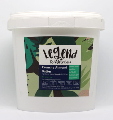 Legend - Crunchy Almond Butter (1Kg) - Hergestellt in Großbritannien mit 100% Natur...