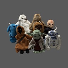 Vintage 1997 Star Wars Buddies Plush Lot of 8- Kenner Hasbro Beanies
