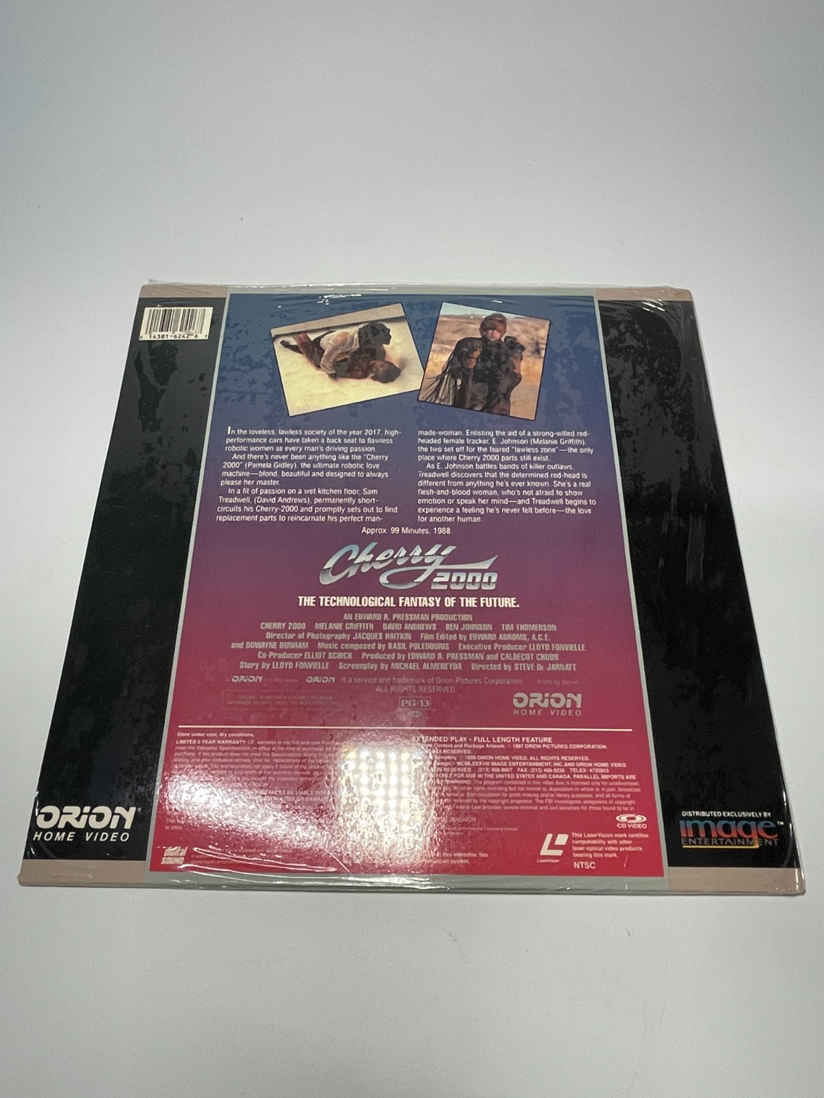 Vintage Sci Fi Cherry 2000 Laserdisc LD  Movie Melanie Griffith David Andrews