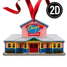 Chuys Tex Mex Acrylic Christmas Ornament Mexican Restaurant Dinner Food Gift 040