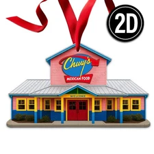 Chuys Tex Mex Acrylic Christmas Ornament Mexican Restaurant Dinner Food Gift 040