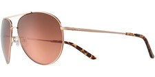 Nike Chance M Rose Gold-Tone Aviator Sunglasses w/ Mirror Lens - NKEV1218 605