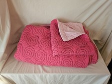 Queen Pink Quilted Coverlet And Pillow Sham -...