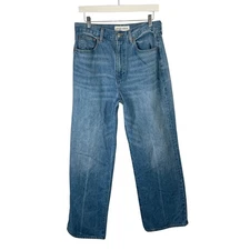 Denim Forum Aritzia The Farrah Hi-Rise Wide Jeans Medium Wash Womens 29