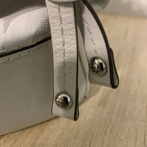 Coach Op Art Umhängetasche Peyton beige/grau Doppelgriff #14515 Canvas/Leder - Bild 6 von 24