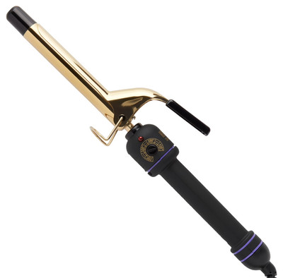 HOT TOOLS 24K Gold Extended Barrel 1'' Curling Iron Wand Signature, Refurbished