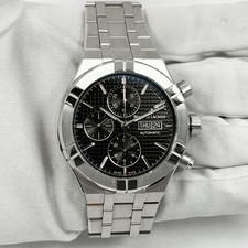 Maurice Lacroix Aikon Chrono AI6038-SS002-330-1 44MM Black Dial Stainless Steel