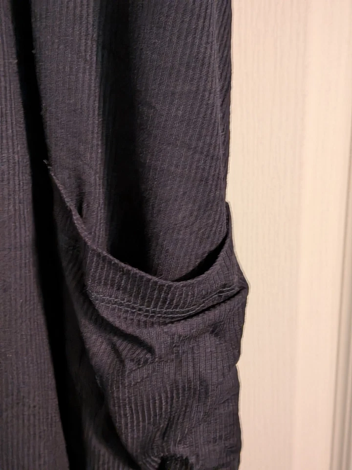 Vestido para dormir Torrid súper suave tejido acanalado claro negro talla 4 (26) con bolsillos Foto 2 de 4