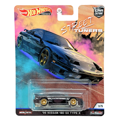 Hot Wheels Premium Street Tuners 1996 Nissan 180SX Type X 1:64