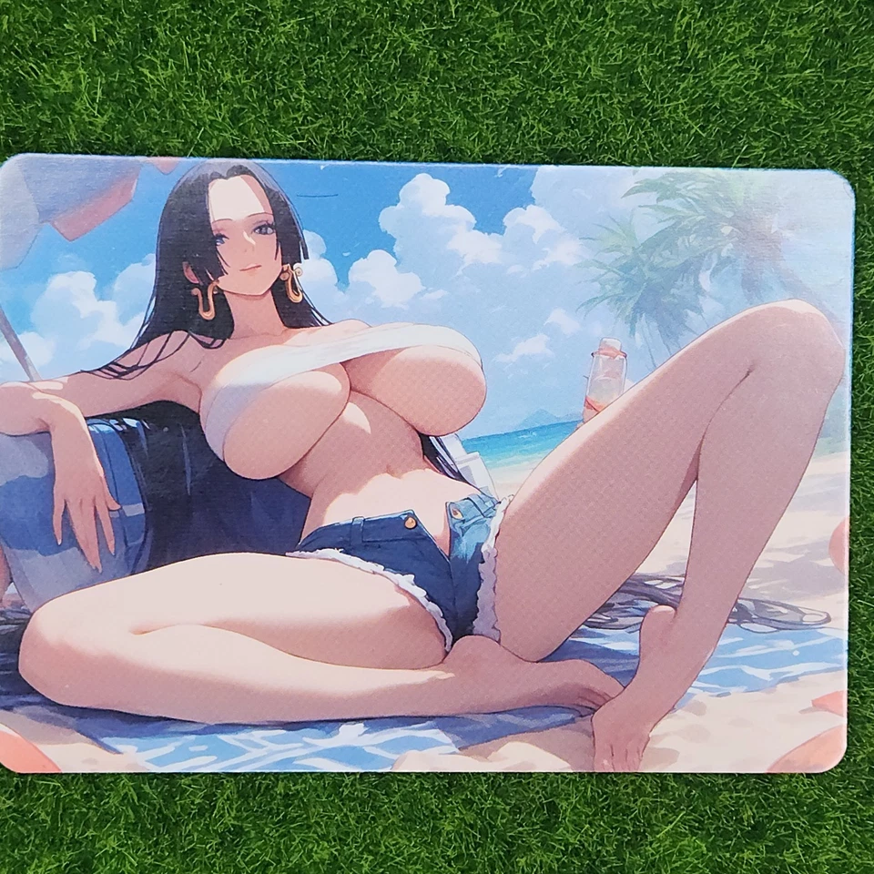 Boa Hancock One Piece Waifu Girl Doujin Lewd Goddess Story Holo Art Card - Image 3 of 3