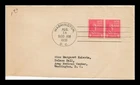 DR JIM STAMPS US COVER WILLIAM H HARRISON PRESIDENTIAL FDC PAIR SCOTT 814