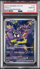 2024 POKEMON TEF EN-TEMPORAL FORCES ILLUSTRATION RARE #177 GASTLY PSA 10