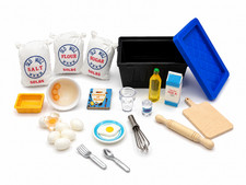 Miniature Baking Supply Set Dollhouse Kitchen Accessories Decor