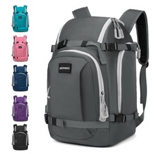 50L Ski Boot Bag - Waterproof Snowboard Boot Travel Backpack for Helmet, Goog...