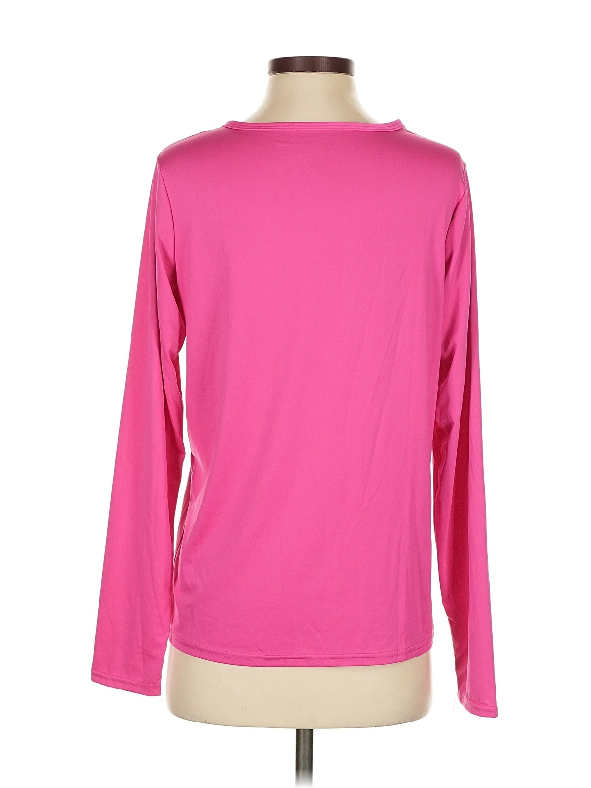 Real Essentials Women Pink Long Sleeve T-Shirt S thumbnail 2