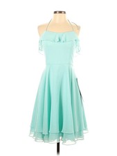 NWT MoriLee by Madeline Gardner Women Green Cocktail Dress 00