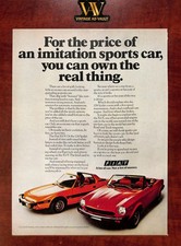 Fiat X1/9 & 124 Spider Vintage Print Ad - You Can Own The Real Thing