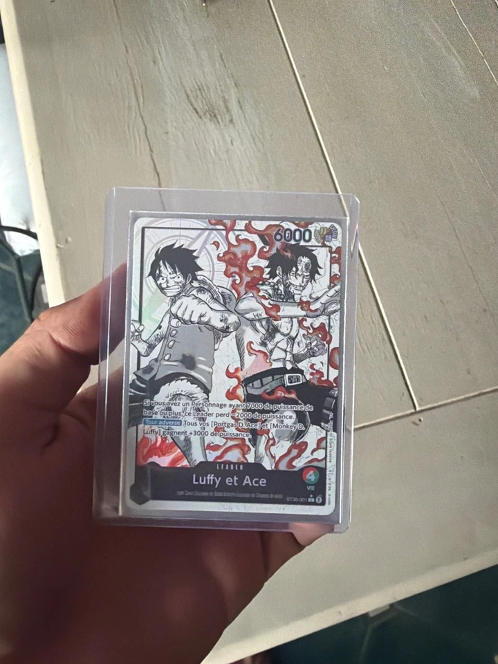 Carte One Piece Luffy et Ace Leader ST30-001 alt FR - Photo 1/1
