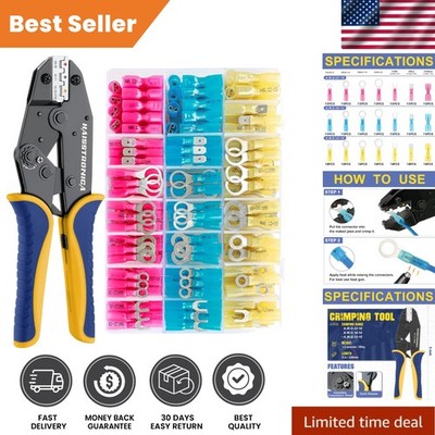 280PCS Marine Electrical Heat Shrink Connector Set with Ergonomic Crimping Tool