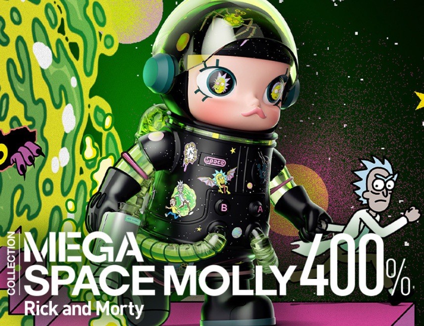 MEGA SPACE MOLLY 400% Rick and Morty Pop Mart Figure