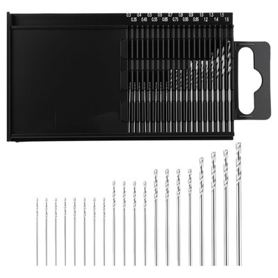 20PCS Mini Micro Drill Bit Set HSS Shank Twist Bits for DIY Rotary Hand Tools
