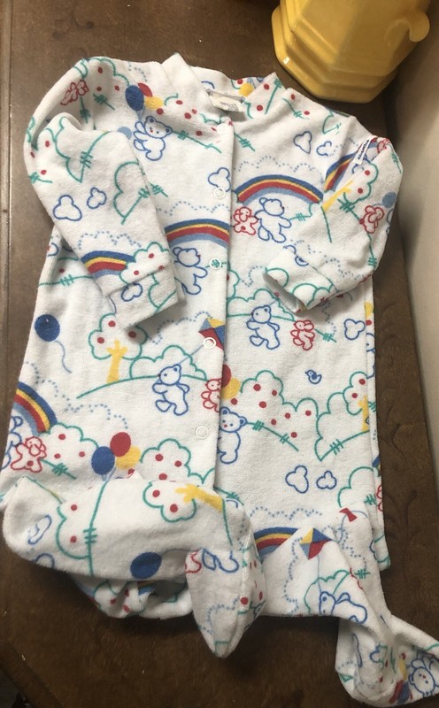 ABSORBA  Baby USA Made One Piece PJ 1990 VTG.