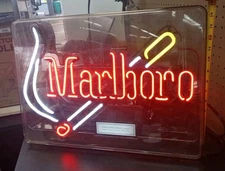 Everbrite Neon Philip Morris USA Marbolo Cigarette Neon Electric Sign Pos #02498