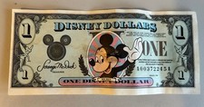 1994 SERIES Walt Disney World  $1 ONE DOLLAR MICKEY MOUSE Sleeping Beauty Castle