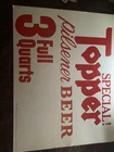 Vintage Standard Rochester Brewing Co. Topper Beer Sign Advertisement 18x13.5