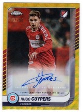 2025 Topps Chrome MLS Hugo Cuypers Gold Wave Refractor Auto Autograph Card /50
