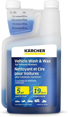 #ad Kärcher Vehicle Wash and Wax Pressure Washer Detergent Cleans Cars Bikes ... $14.14