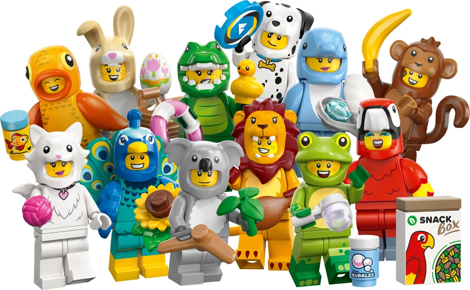 LEGO® 71051 Minifiguren Serie 28 Tierkostüme Kompletter Satz alle 12 Figuren - Bild 1 von 1