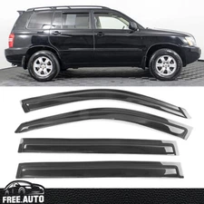 For 01-07 Toyota Highlander Window Visor Vent Rain Deflector Guard 4PCS Set