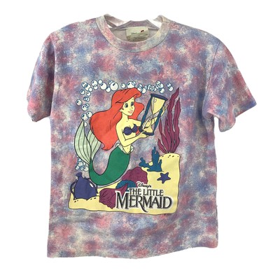 tie dye little mermaid shirt