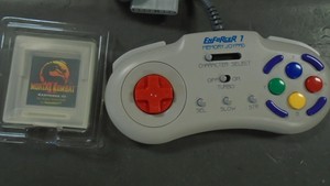 Super-Nintendo-SNES-Mortal-Kombat-2-II-Kartridge-III-Control-Pad-Controller
