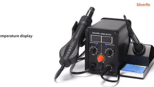 780W Soldering iron Hot Air Gun Welding Station 2 in 1 Soldering Tool kit - Video 1 of 1