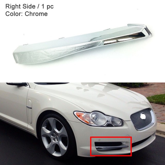 Fit For Jaguar XF 200911 Front Bumper Lower Right Side Chrome Insert