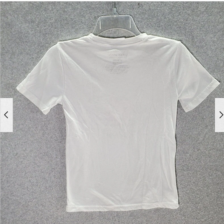 LUCKY BRAND BOYS GRAPHIC SHORT SLEEVE T-SHIRT(WHITE CLOUD L 14/16)NWT Foto 3 de 4