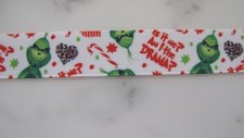 7/8" Grinch "Am I the Drama " Grosgrain Ribbon - BTY - Bows, Crafting, Scrapbook