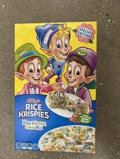 Kellogg's Rice Krispies Blue & Green Color Mix Cereal 12.3 oz  Special Edition