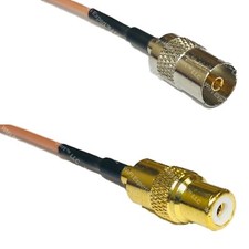 RG316 DVB TV Pal Female to RCA FEMALE RF Cable Rapid-SHIP LOT