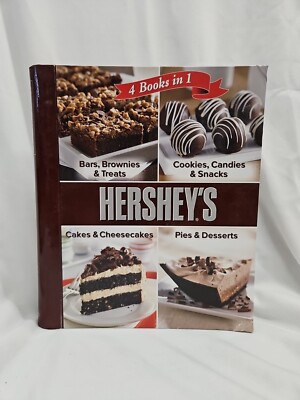 Hershey's 4 Books In 1 Cookbook Brownies Cookies Cakes Pies Snacks Desserts Bars