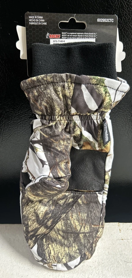 Rocky Pro Hunter Mossy Oak Winter Thinsulate Heavy Weight Fleece Lined Gloves L - Image 2 of 4