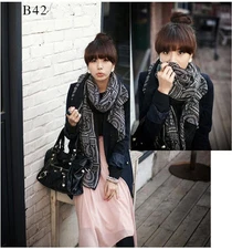 Fashion Womens Soft Wrap Shawl Scarf Oversized Cotton Voile Stole Style Shaw #B