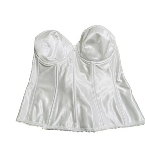 va bien bra 42 B White Long Line Padded Cups Bridal Formal Sexy