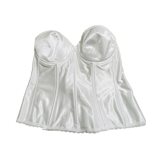 va bien bra 42 B White Long Line  Padded Cups Bridal Formal Sexy